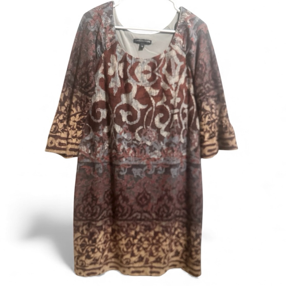 Brown and Cream Chris Mclaughlin Dress